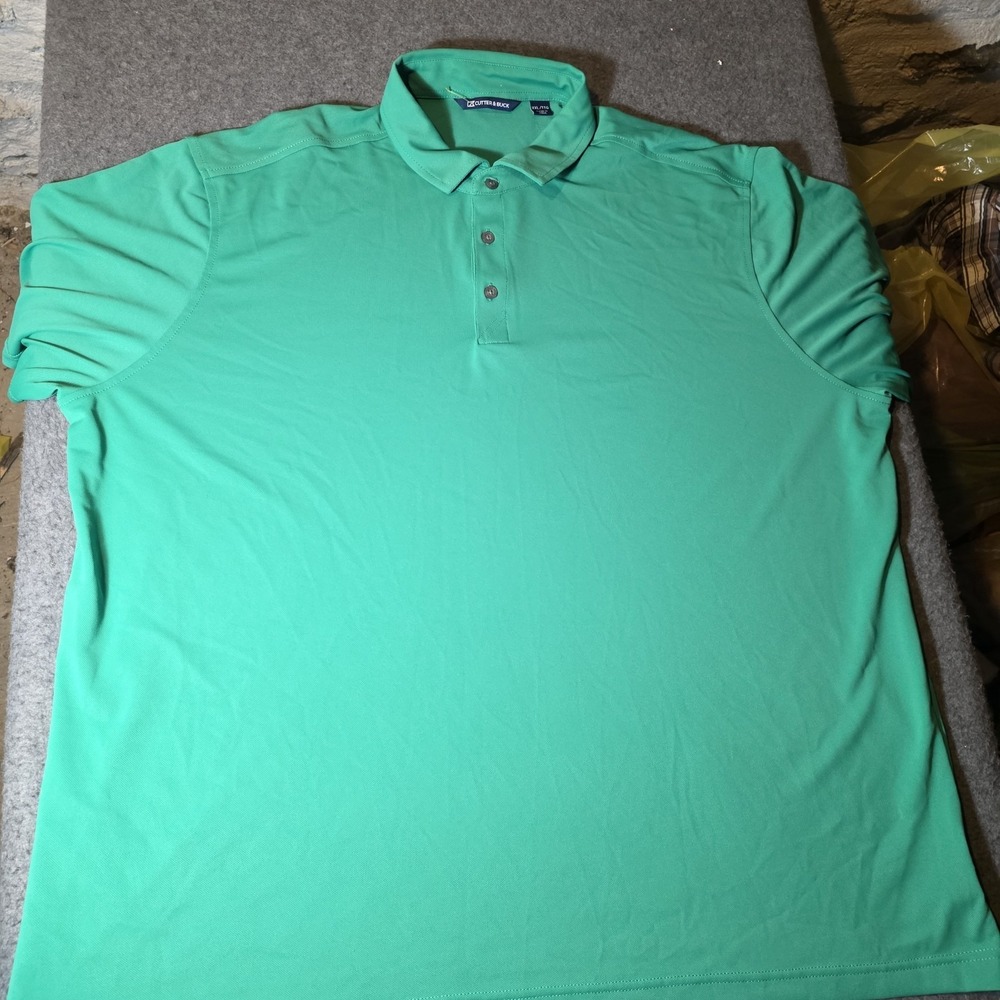 Cutter & Buck Short Sleeve Green Polo Men's XXL 742